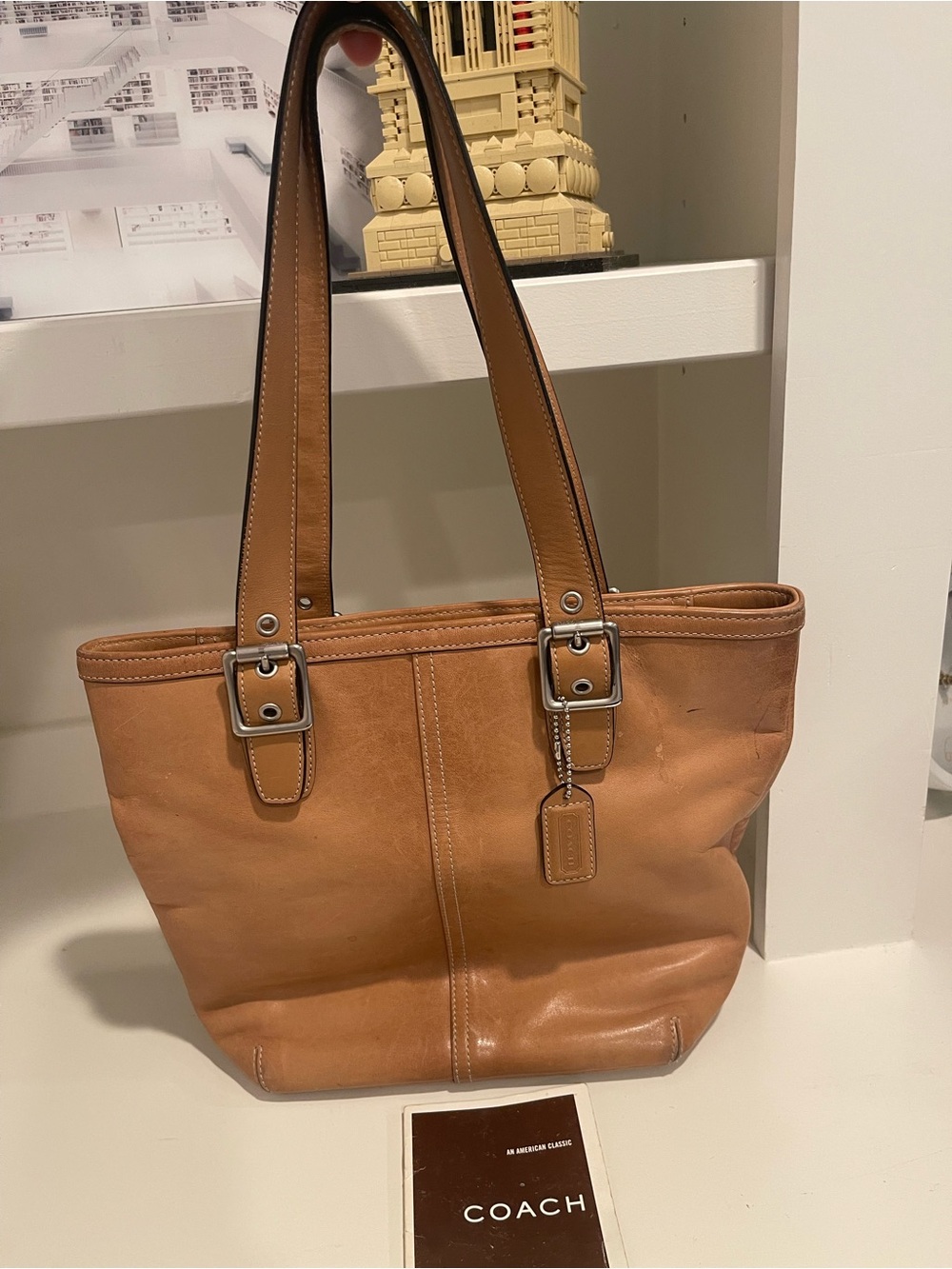 Coach Authentic Vintage Y2K Hampton Tote Tan